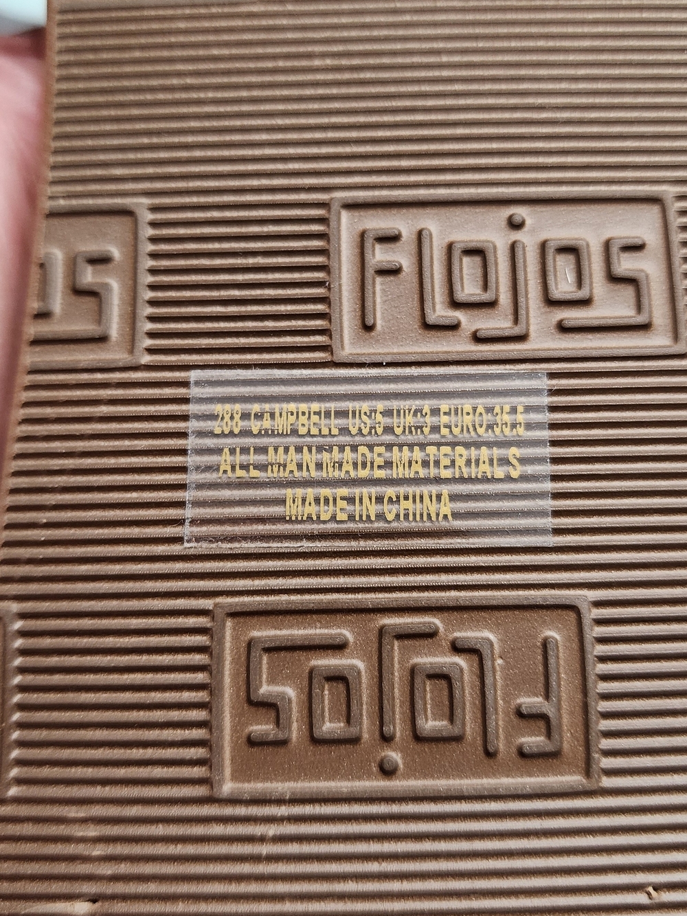 FLOJOS Pink Strap Brown Footbed Sandals (26-036) - Picture 7 of 7